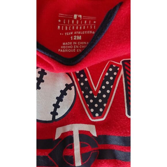 Minnesota Twins Baby Onesies Bundle 0-3M and 12M Genuine MLB Merchandise - Picture 4 of 7